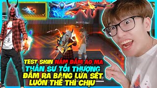 FREE FIRE | HÙNG AKIRA TEST NẮM ĐẤM THẦN SƯ TỐI THƯỢNG ĐEO GĂNG TAY ĐỔI 2 MÀU ĐẤM RA SÉT LỬA BĂNG