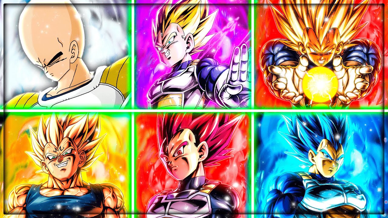 A CADA PARTIDA ELE FICA MAIS QUEBRADO! FIZ O VEGETA EVOLUIR SUAS FORMAS NO PVP - Dragon Ball Legends