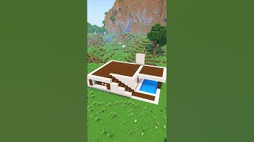 Modern  house | Tutorial Minecraft #shorts