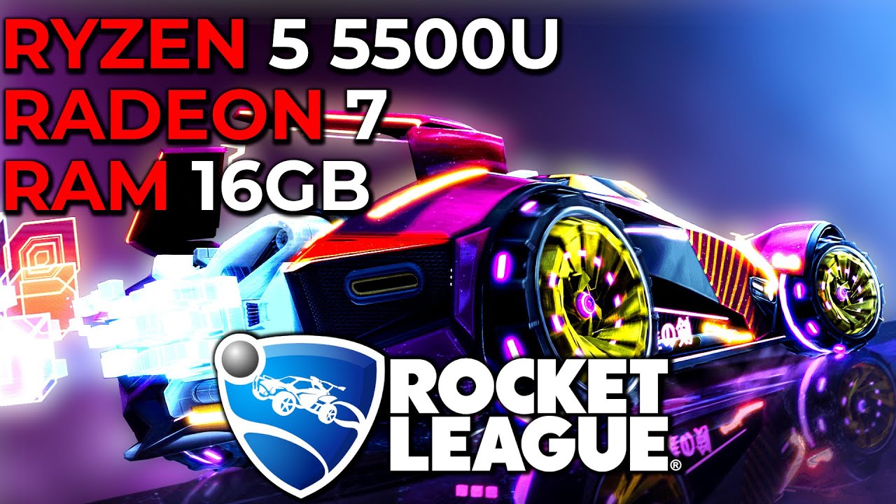 Rocket League | 1080P/900P/720P Ryzen 5 5500U Radeon 7 Graphics 16GB DUAL  CHANNEL RAM Benchmark AMD - YouTube