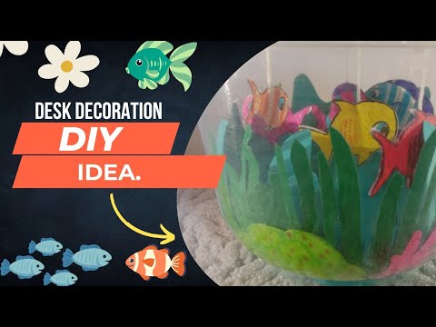 CUTE DESK DECORATION IDEAS | TABLE DECORATION KAISE KAREN 😱👆 - YouTube
