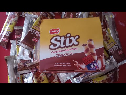 PRASO Stix Centerfilled Rolled WaferChocolate