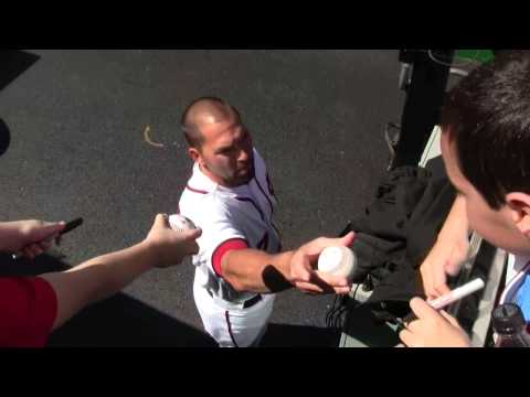 Mark DeRosa Signing Autographs