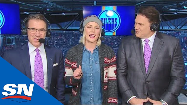 WWEs Renee Young Joins Oilers Broadcast Booth On H...