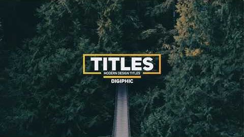 Titles Animation| VideoHive Templates | After Effects Project Files