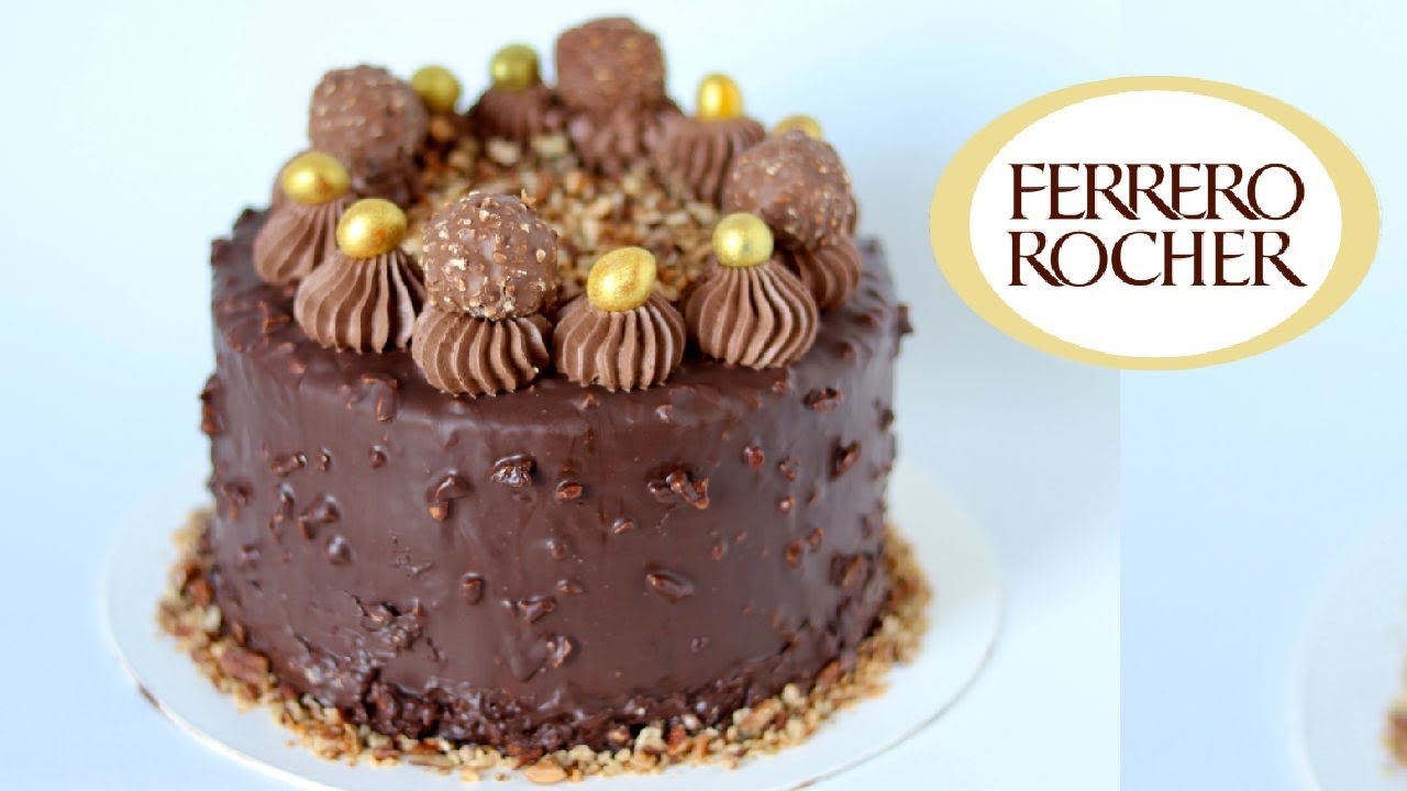 Pastel Ferrero Rocher | Magy cakes - YouTube