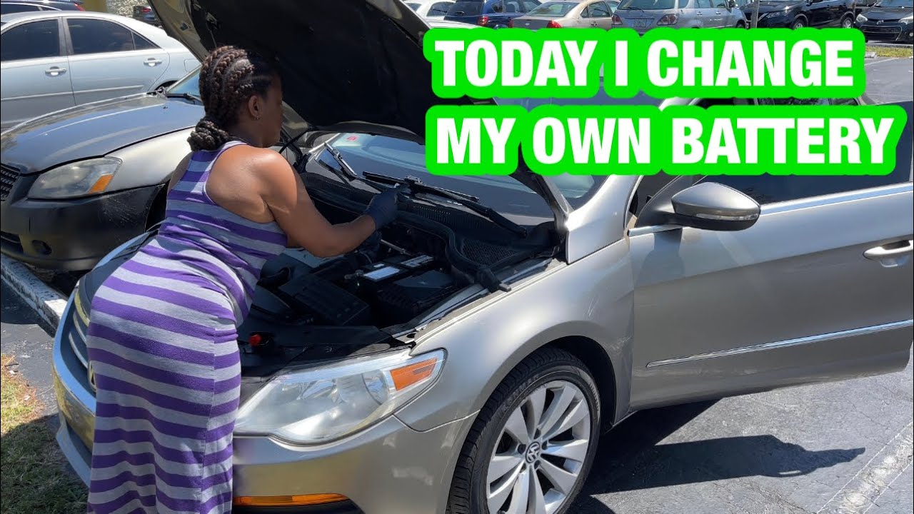 Changing battery on a Volkswagen cc
