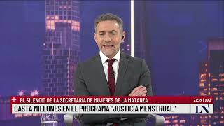 'Justicia menstrual':  la Secretaria de Mujeres de la Matanza gastan millones en el programa,