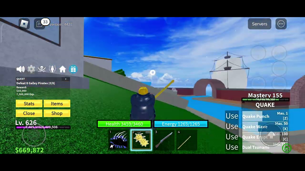 Quake fruit Dual tsunami power!!!