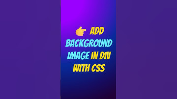 👉 Add Background Image in Div with CSS |  HTML Tutorial