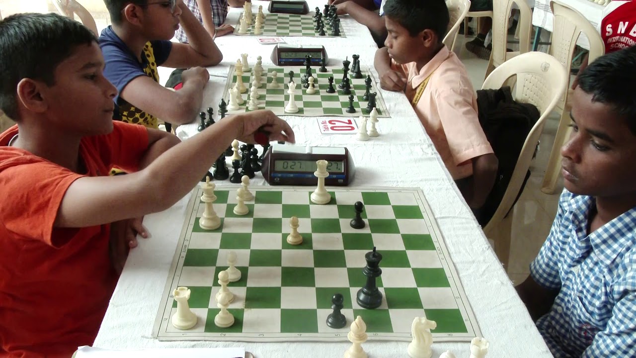 Mayor trophy inter school chess competition under age 14 round 2nd