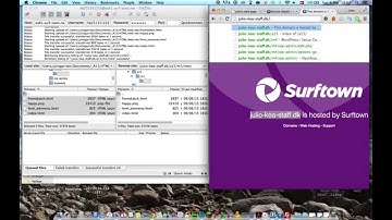 Publishing files using Filezilla