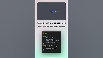 Toggle switch with HTML CSS #shorts #upskillmafia #coding #webdesign