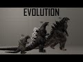 Evolution and size comparison of Godzilla (1954-2019) King of the Monsters [SFM]