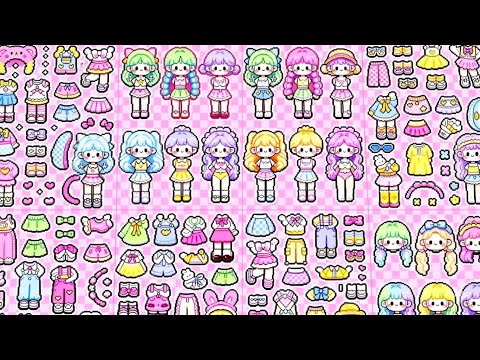 💖DIY- Paper Dolls Telado Dress Up - Thiết Kế Hình Dán Sticker Phối Đồ Cho Công Chúa Telado Cute ✨