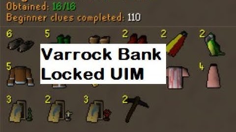 VARROCK BANK LOCKED UIM  - OSRS