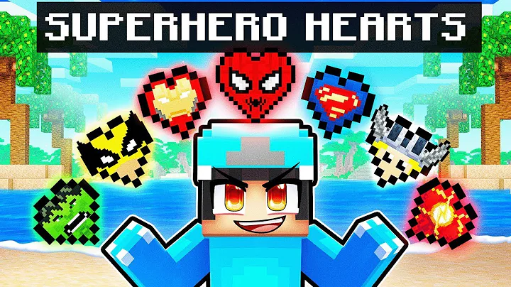 Minecraft But There’s Custom SUPERHERO Hearts!