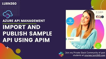Publish API using Azure APIM