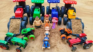 Look kids, today Bheem, Kalia, Chutki and Raju all went to load the clay!! Krishna toy 2 screenshot 4