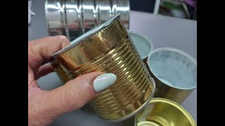 El arte de RECICLAR, deas innovadoras para decorar y reutilizar LATAS #diy #reciclaje #manualidades