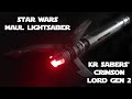 Most realistic maul lightsaber  krsabers crimson lord gen 2 empty hilt showcase