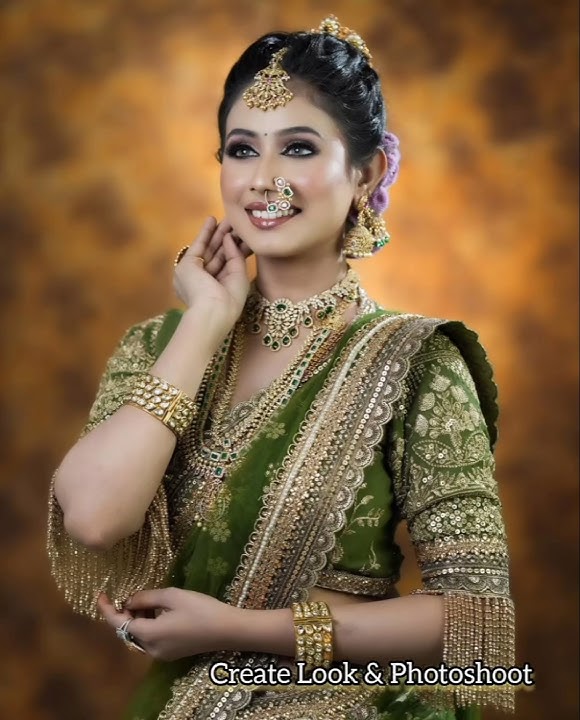 Maharashtrian Bridal Look | Saptapadi Look | Marathi Look Nauvari Saree Photo Poses #shorts #bride