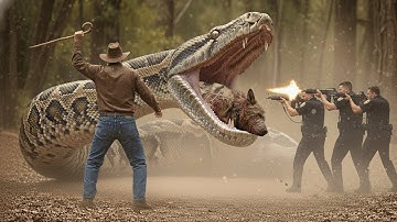 Heroes Rescue German Shepherd from Giant Python Attack