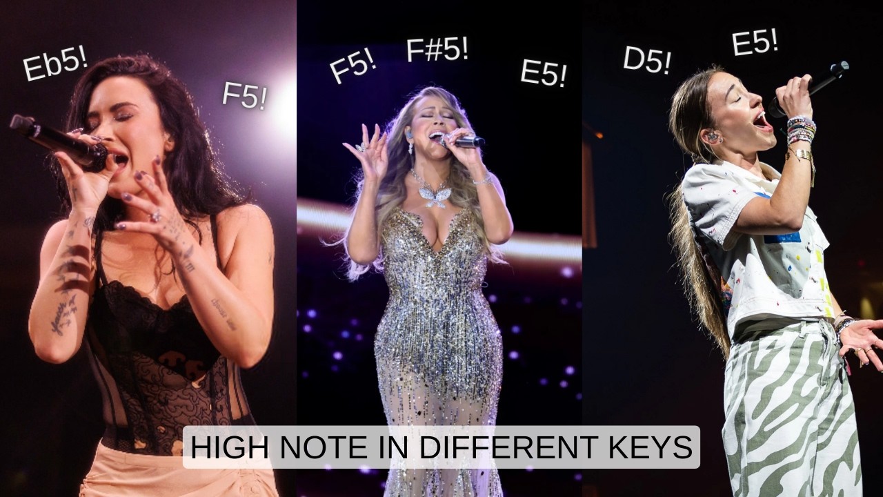 Famous Singers High Notes In DIFFERENT KEYS!
