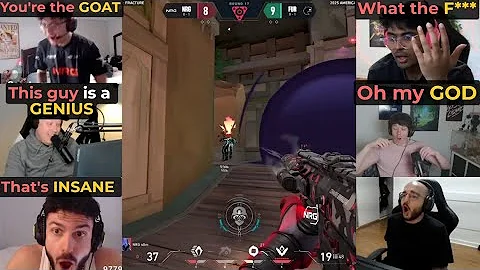 Valorant Pros/ Streamers Reacts To NRG s0m INSANE 1v3 CLUTCH Against FURIA