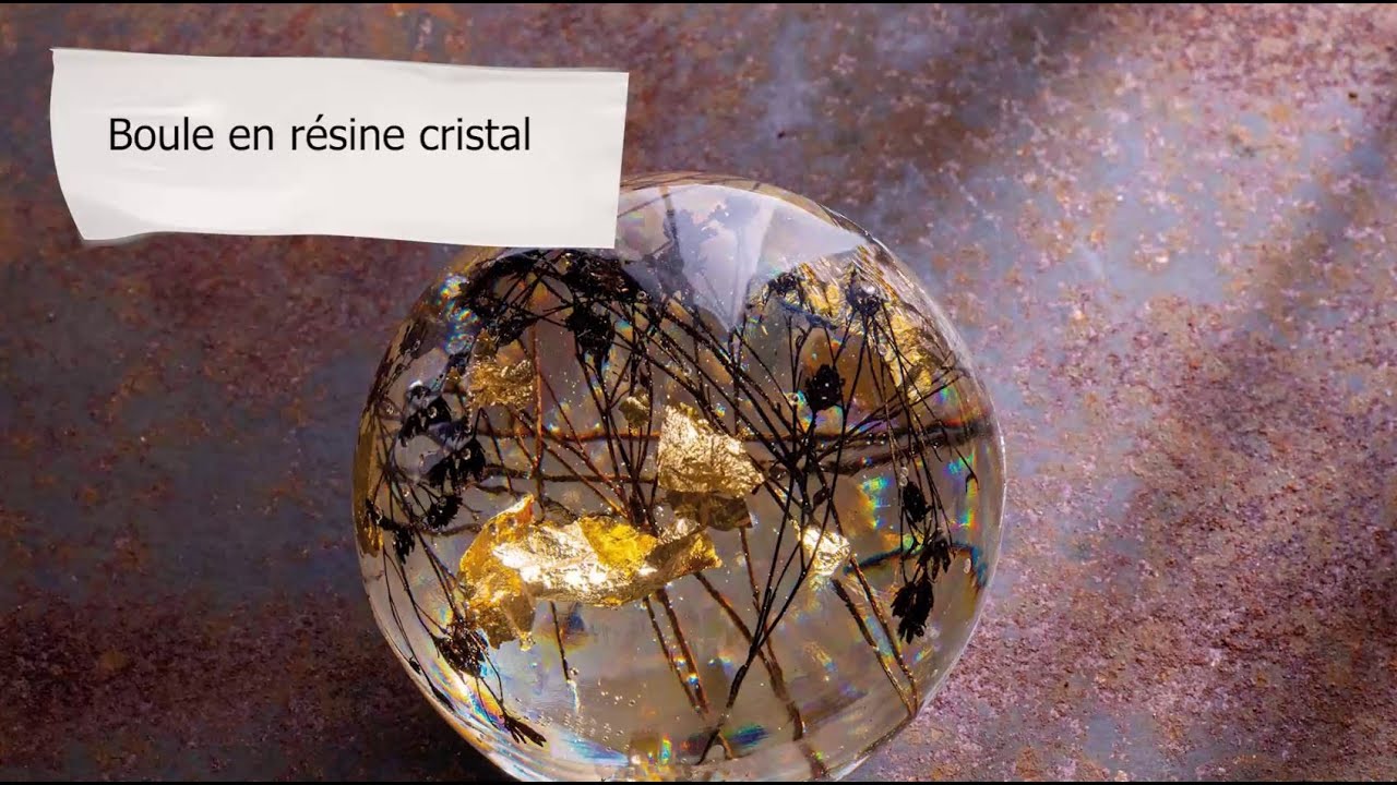 DIY Boule en résine cristal