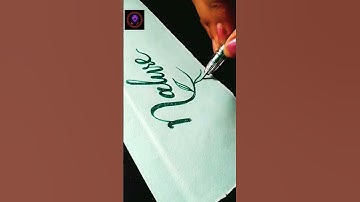 How To Write Nature In Calligraphy Style|| Satisfying Calligraphy|| SJ read & write