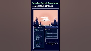 Parallax Scrolling Website Animation Using HTML ,CSS,JS👩‍💻#shorts #parallax #html #css