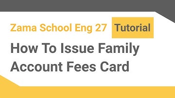 How to issue family account fee card ‎‎|School Management Software| |ENG Version|‎