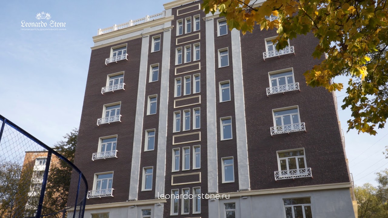 Отделка отеля искусственным камнем для навесных вентилируемых фасадов ...