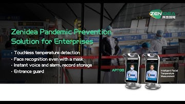 ‼️Face recognition product demo with body temperature detection.