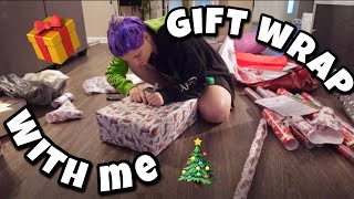 GIFT WRAP WITH ME 🎁🎄 | vlogmas | 2022 |