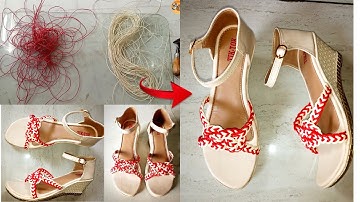 Art of Wedge Heel Sandal Making | Handmade  Wedge Heel Sandal Making  with Simple Tools