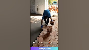 How is This SO SATISFYING?! 😂 Watching Them Lay These Bricks is My New Favorite Thing! #bricklaying