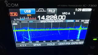 ICOM IC-7300 RF OUTPUT TEST