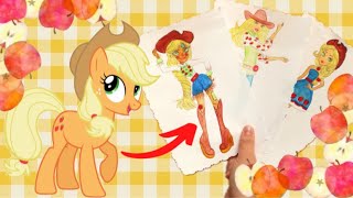 картинка: 10 СТИЛЕЙ РИСОВАНИЯ🍎ЭППЛДЖЕК ✨MY LITTLE PONY 