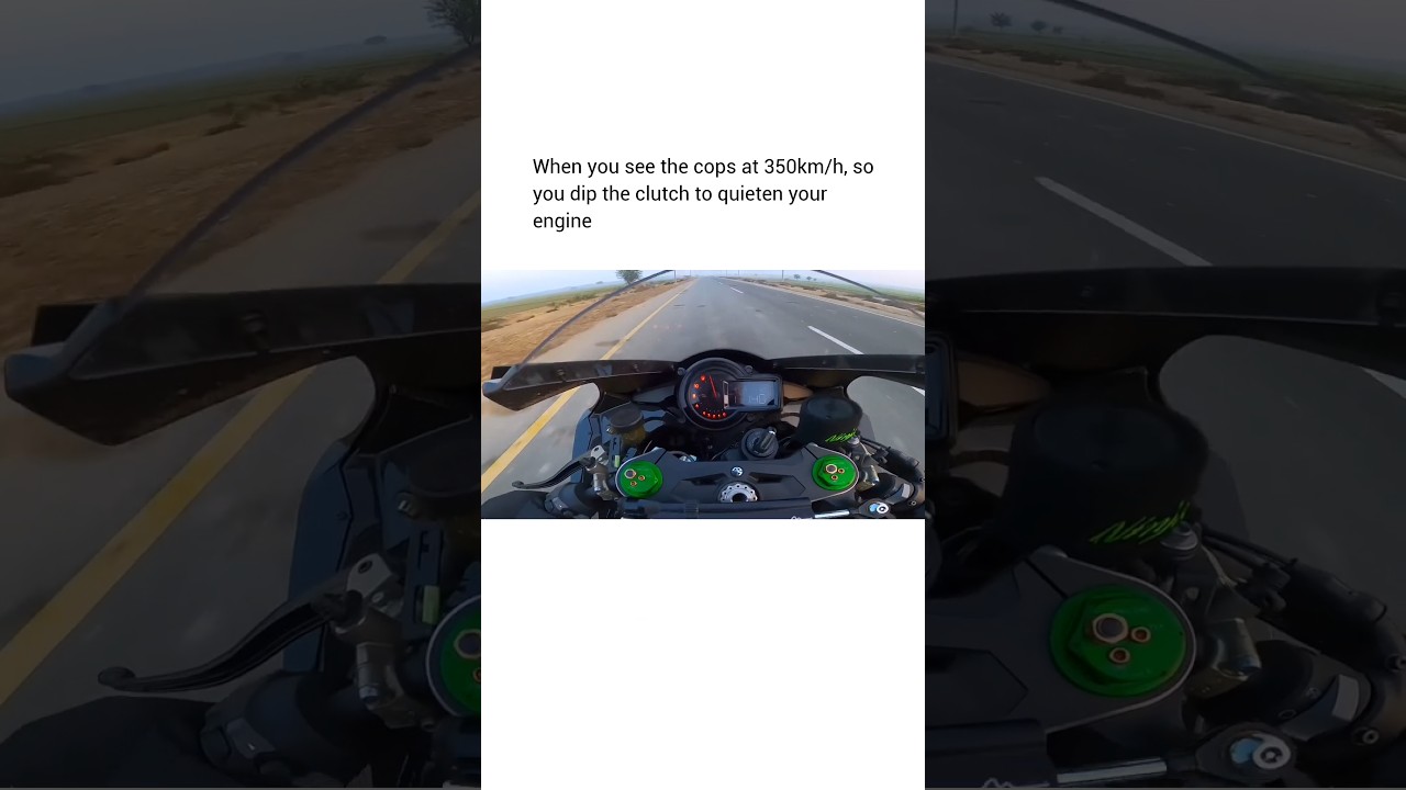 🏍️ Bike on a SILENT 350km/h Fly-By Sounds Like a JET ✈️