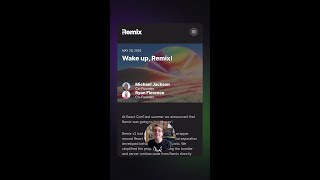 Новости разработки | Перезапуск Remix | #react #next #reactrouter #javascript
