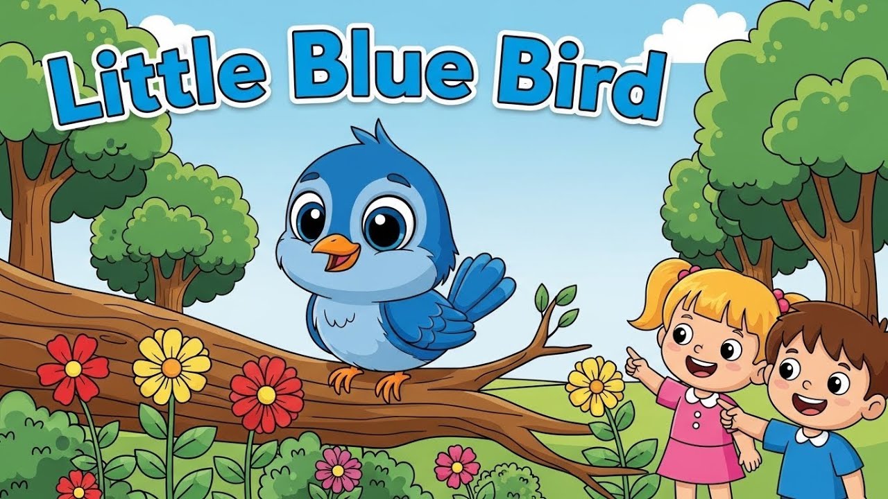 Little Blue Bird 🐦🎵 | Fun Kids Song About Birds & Nature for Toddlers