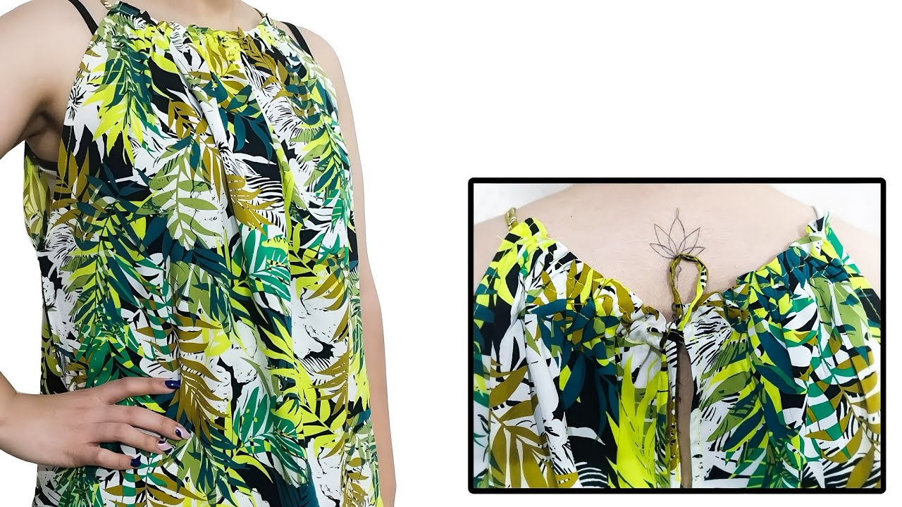 How to sew simple top for beginners/sewing simple and beautiful summer