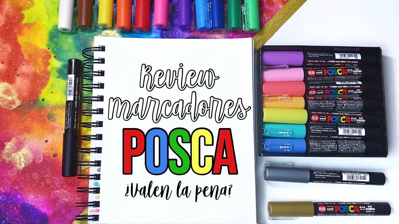 LOS MARCADORES QUE SE PUEDEN USAR EN CUALQUIER SUPERFICIE? REVIEW POSCA  PENS 