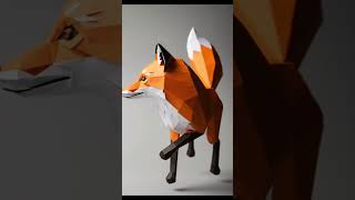 #fox #diy #homemadepapercraft #kidscraft #animals #zoo