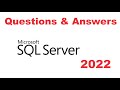 SQL Questions and Answers