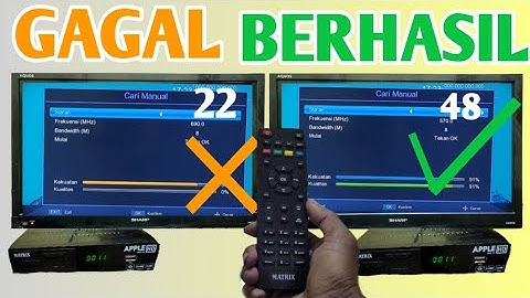 CARA SCAN MANUAL SIARAN TV YANG HILANG DI SET TOP BOX