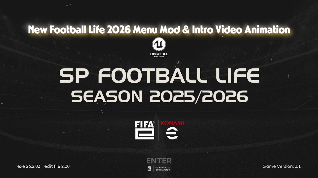 Football Life 2026 Menu Mod & Intro Video Animation (Update FL26) - YouTube