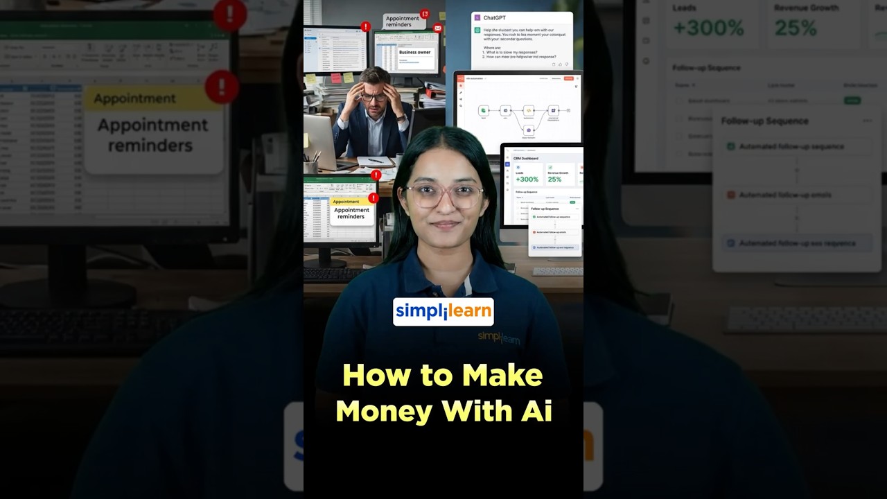 How This To Make Money With AI | How to Use AI to Generate Income | #Shorts | #Simplilearn